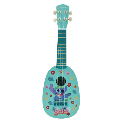 Lexibook Dřevěné ukulele s nylonovými strunami 53 cm Disney Stitch