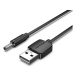 Vention USB to DC 3.5mm Charging Cable Black 1.5m