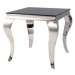 Přístavný stolek PRANCI černá/chrom