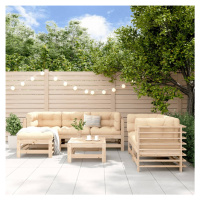 vidaXL 7dílná zahradní sedací souprava masivní borovice