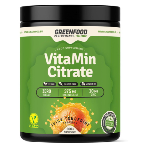 GreenFood Performance VitaMin Citrate Juicy mandarinka 300 g GreenFood Nutrition