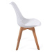Miadomodo 80550 MIADOMODO Sada jídelních židlí, bílá, 6 kusů