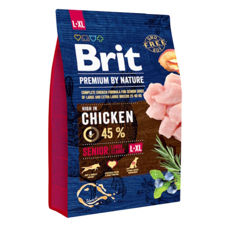 BRIT Premium by Nature Senior L+XL granule pro psy 1 ks, Hmotnost balení: 3 kg