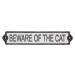 Litinová cedule 26x5 cm Beware of the Cat – Esschert Design