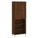 vidaXL Skříň highboard hnědý dub 69,5 x 34 x 180 cm kompozitní dřevo