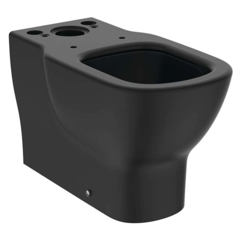 Ideal Standard Tesi - WC kombi mísa, spodní/zadní odpad, AquaBlade, hedvábná černá T5560V3