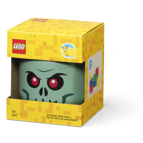 LEGO Storage LEGO úložná hlava (velikost S) - zelený kostlivec