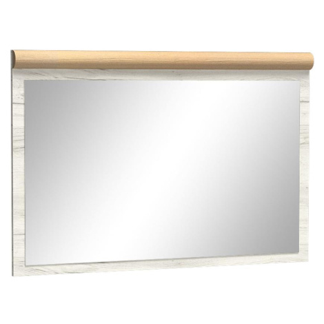 Zrcadlo Kora 120 cm, dub kraft zlatý / bílý BAUMAX