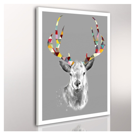 Obraz na plátně SCANDI DEER F různé rozměry Ludesign ludesign obrazy: 100x70 cm