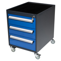 eurokraft basic Pojízdná zásuvková skříň, pro systém pracovních stolů WT, 3 zásuvky (150/150/180