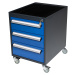 eurokraft basic Pojízdná zásuvková skříň, pro systém pracovních stolů WT, 3 zásuvky (150/150/180