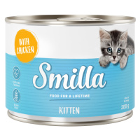 Smilla Kitten 6 x 200 g - kuřecí