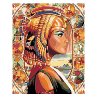 Diamondi - KRÁLOVNA EGYPTA, 40x50 cm, vypnuté plátno na rám