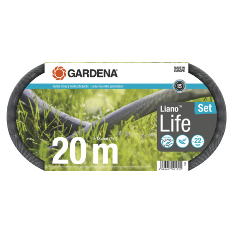 Gardena textilní hadice Liano™ Life 20 m – sada 18450-20