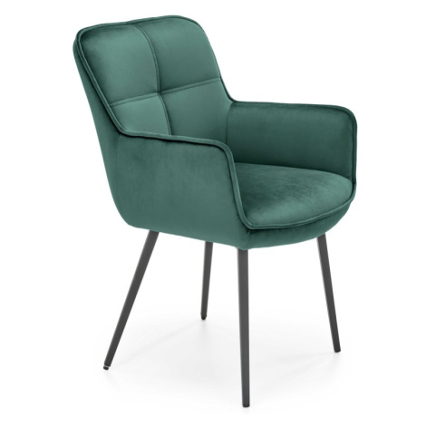 HALMAR Jídelní židle K463 tmavě zelená