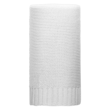 NEW BABY - Bambusová pletená deka 100x80 cm bílá