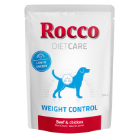 Rocco Diet Care granule 1 kg / kapsičky 6 x 300 g - 10 % sleva - Weight Control hovězí a kuřecí 