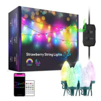 BOT Chytrý LED vánoční a párty řetěz Strawberry SL2 10 metrů Tuya RGB WiFi a BT