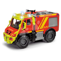 Autíčko hasičské Unimog U530 Fire Truck Majorette so zvukom a svetlom s gumenými kolieskami dĺžk