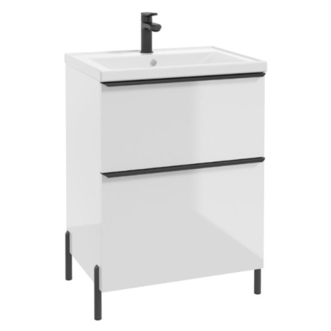 ArtDef Skříňka pod umyvadlo NINO WHITE | D60/45 cm