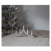 Dřevěný adventní svícen výka 27 cm Star Trading Pagod - šedý