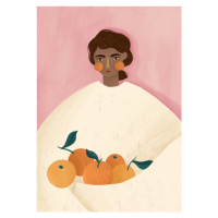 Ilustrace The Woman With the Oranges, Bea Muller, 30 × 40 cm