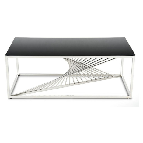 DekorStyle Konferenční stolek LAINE stříbrný