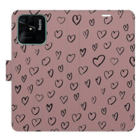 iSaprio Flip pouzdro Heart Dark 02 pro Xiaomi Redmi 10C