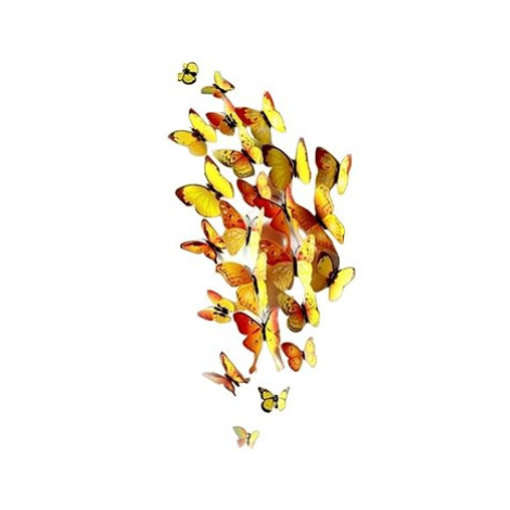 Sada žlutých dekoračních motýlů 12ks Takeitshop