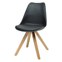 Jídelní židle fashion - černá/buk
