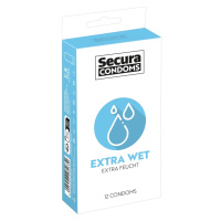 Kondomy Secura Extra Wet, 12 ks