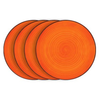 LAMART Set mělkých talířů 4 ks oranžové LT9051 HAPPY