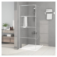 vidaXL Sprchová zástěna walk-in stříbrná 80 x 195 cm čiré ESG sklo