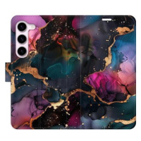 iSaprio Flip pouzdro Dark Marble pro Samsung Galaxy S23 5G