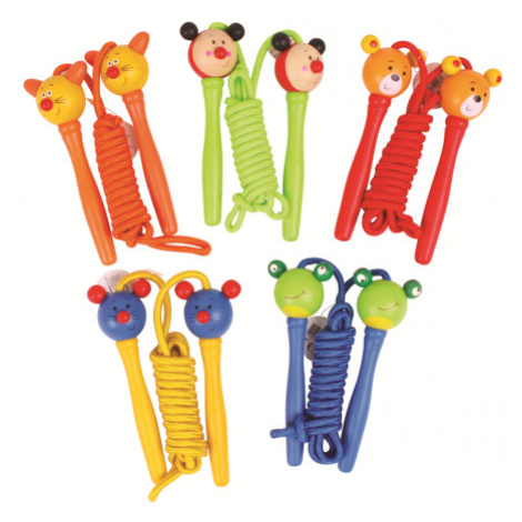 Bigjigs Toys Švihadlo zvířátko myška 1ks rukojeť žlutá