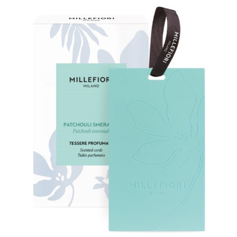 Millefiori Milano Laundry Patchouli Smeraldo Vonná karta 3ks