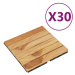 vidaXL Terasové dlaždice 30 ks 30 x 30 cm masivní teak vertikální vzor