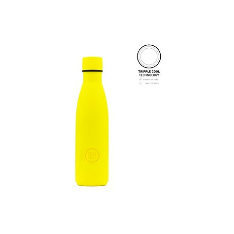 Cool Bottles Neon Yellow, třívrstvá, 500 ml