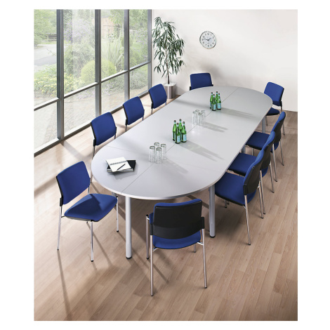 eurokraft pro Deska pro konferenční stůl, čtyřúhelníková deska, šířka 800 mm, javorový dekor