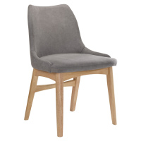 Estila Moderní jídelní židle Nordica Clara z dubového masivu světle hnědé barvy se skandinávským