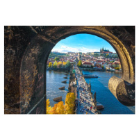 Fotografie Charles Bridge, Prague, Lichtwolke, 40 × 26.7 cm