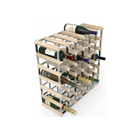RTA Stojan na víno na 42 lahví přírodní borovice - pozinkovaná ocel