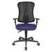 Topstar Otočná židle pro meziobratlové ploténky, žlabový sedák, bez područek, sedák modrý, síťov
