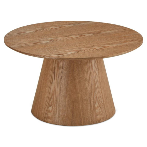 Konferenční stolek v dekoru dubu v přírodní barvě ø 80 cm Tango – Furnhouse