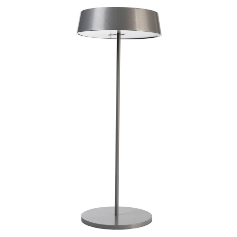 Deko-Light LED stolní lampa Miram s baterií stmívatelná, šedá