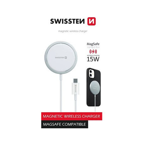 Swissten MagStick wireless nabíječka pro Apple iPhone (kompatibilní s MagSafe)