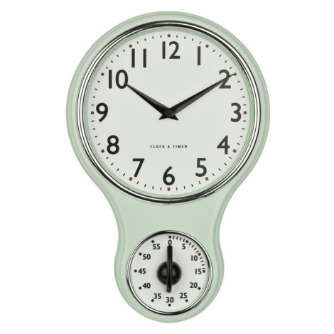 TFA 60.3073.20 - kuchyňské nástěnné hodiny s minutkou RETRO TFA Dostmann