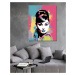 Obrazy na stěnu - Barevná Audrey Hepburn Rozměr: 40x50 cm, Rámování: vypnuté plátno na rám