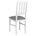 Jídelní židle BOLS 4 bílá/světle šedá