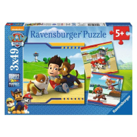 Ravensburger 09369 puzzle tlapková patrola: chlupatí hrdinové 3x49 dílků